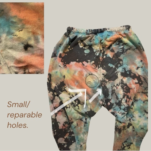 Big Bud Press Tie Dye Joggers M Made in LA 100% Cotton 34” Inseam - Picture 6 of 12